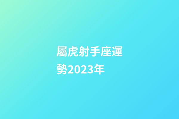 屬虎射手座運勢2023年-第1張-星座運勢-玄機派