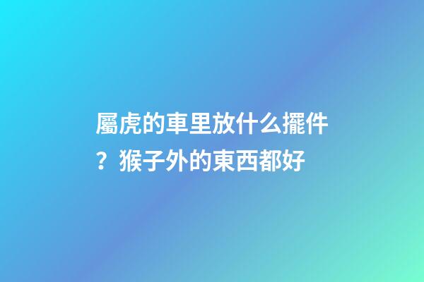 屬虎的車里放什么擺件？猴子外的東西都好