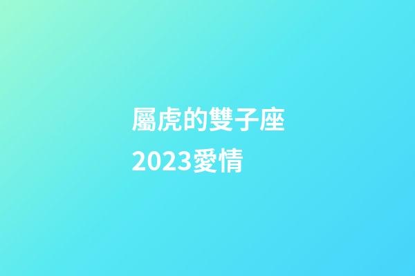 屬虎的雙子座2023愛情-第1張-星座運(yùn)勢-玄機(jī)派