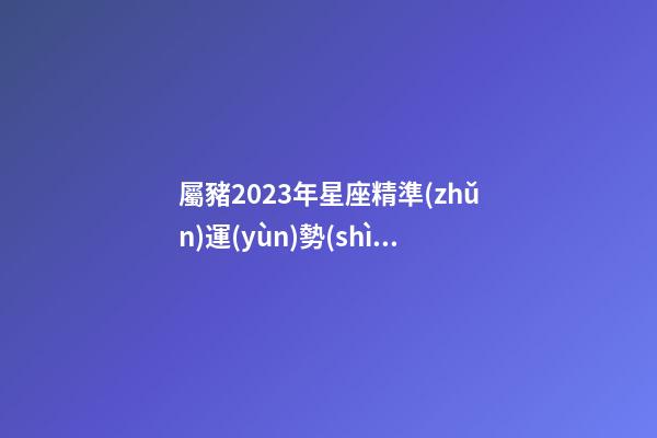 屬豬2023年星座精準(zhǔn)運(yùn)勢(shì)-第1張-星座運(yùn)勢(shì)-玄機(jī)派