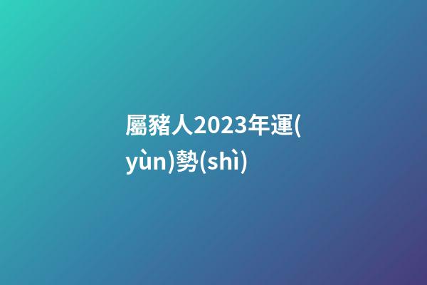 屬豬人2023年運(yùn)勢(shì)（1983年屬豬2023年運(yùn)勢(shì)）-第1張-星座運(yùn)勢(shì)-玄機(jī)派