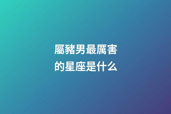 屬豬男最厲害的星座是什么-第1張-星座運(yùn)勢-玄機(jī)派