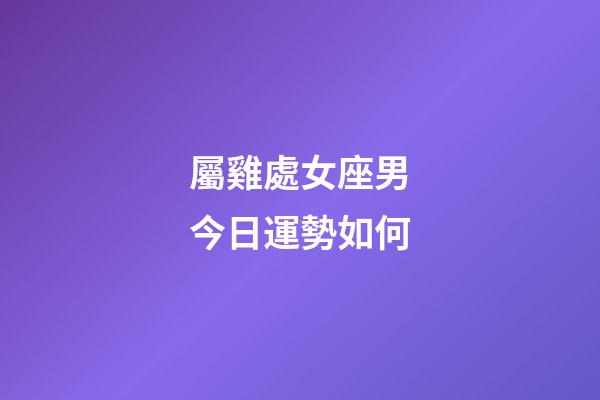 屬雞處女座男今日運勢如何-第1張-星座運勢-玄機派