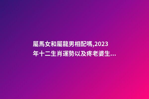 屬馬女和屬龍男相配嗎,2023年十二生肖運勢以及疼老婆生肖和旺夫生肖大全-第1張-觀點-玄機派