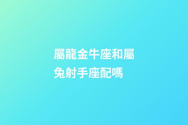 屬龍金牛座和屬兔射手座配嗎-第1張-星座運勢-玄機派