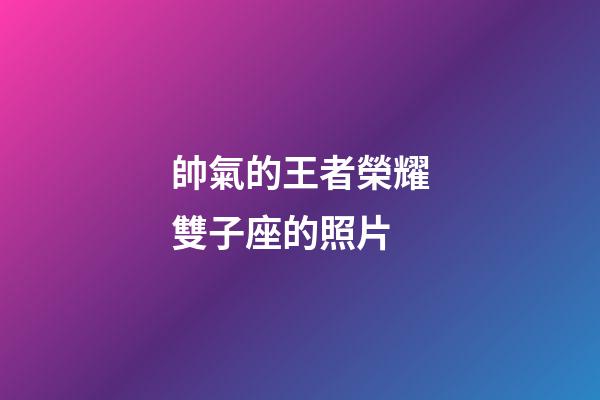 帥氣的王者榮耀雙子座的照片-第1張-星座運(yùn)勢(shì)-玄機(jī)派