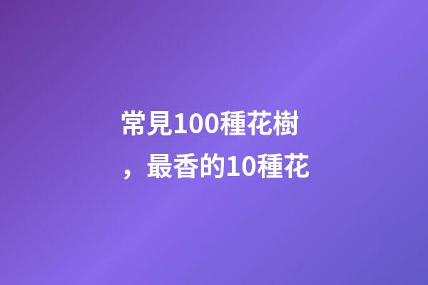 常見100種花樹，最香的10種花-第1張-觀點-玄機派