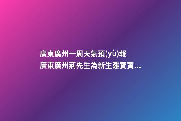 廣東廣州一周天氣預(yù)報_廣東廣州荊先生為新生雞寶寶取名財富型套餐-第1張-公司起名-玄機(jī)派