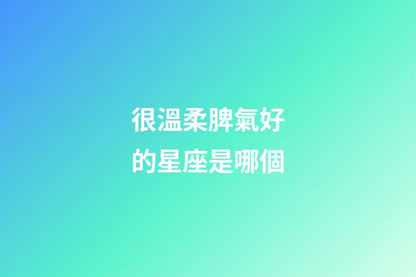 很溫柔脾氣好的星座是哪個-第1張-星座運勢-玄機派