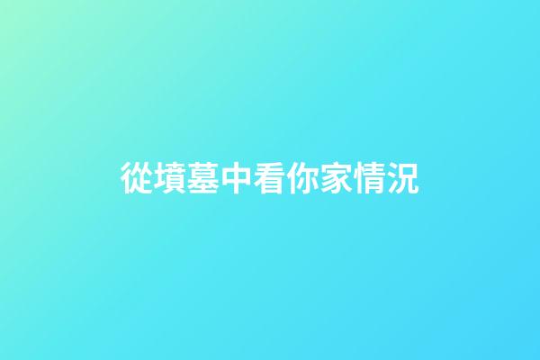 從墳墓中看你家情況