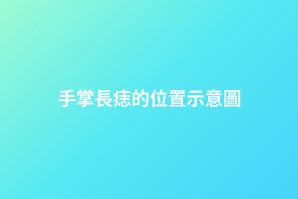 手掌長痣的位置示意圖