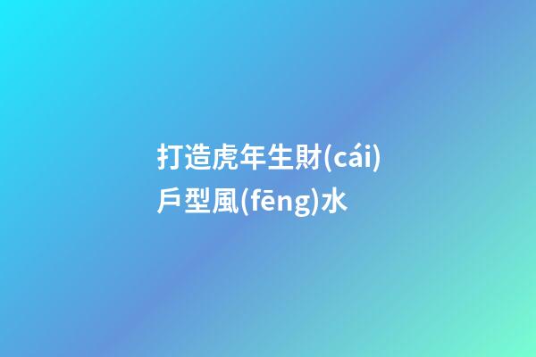 打造虎年生財(cái)戶型風(fēng)水