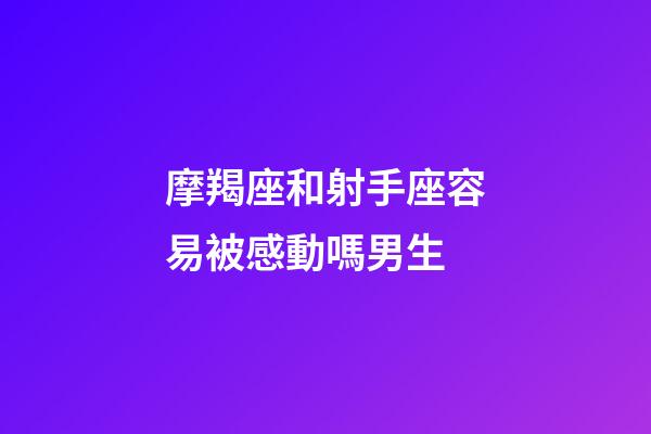 摩羯座和射手座容易被感動嗎男生-第1張-星座運勢-玄機派