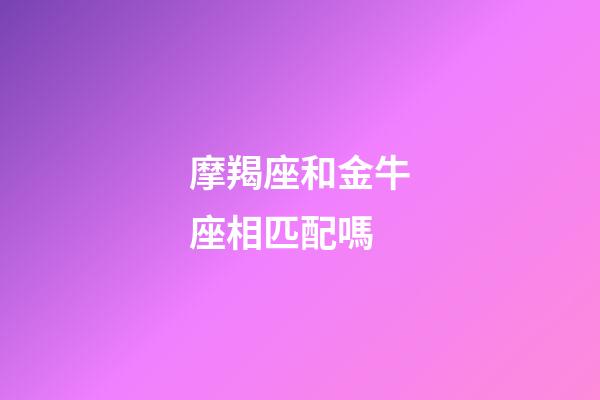 摩羯座和金牛座相匹配嗎-第1張-星座運勢-玄機派