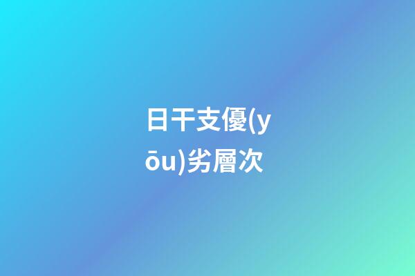 日干支優(yōu)劣層次