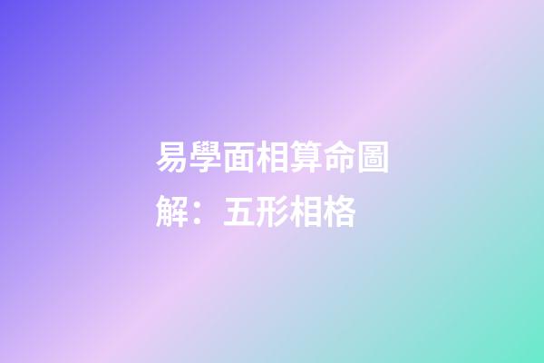 易學面相算命圖解：五形相格