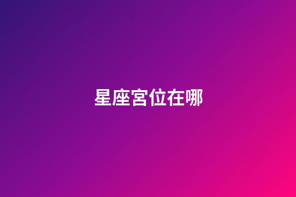 星座宮位在哪-第1張-星座運勢-玄機派