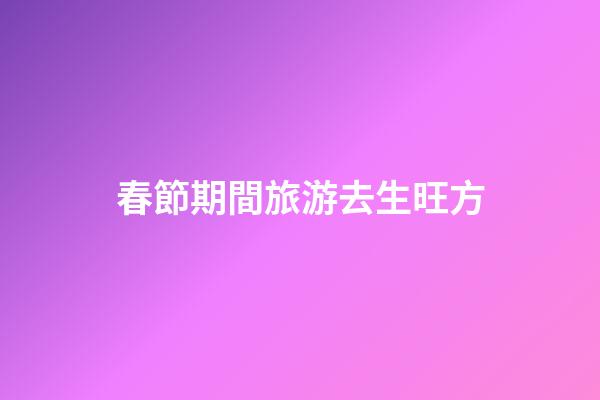 春節期間旅游去生旺方