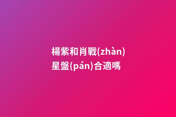 楊紫和肖戰(zhàn)星盤(pán)合適嗎-第1張-星座運(yùn)勢(shì)-玄機(jī)派