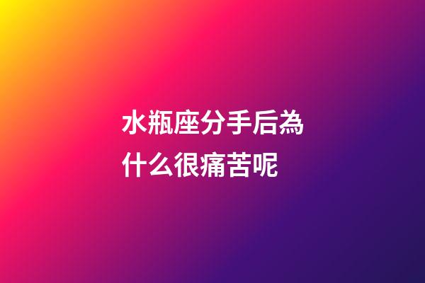 水瓶座分手后為什么很痛苦呢-第1張-星座運勢-玄機派