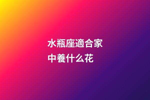水瓶座適合家中養什么花-第1張-星座運勢-玄機派