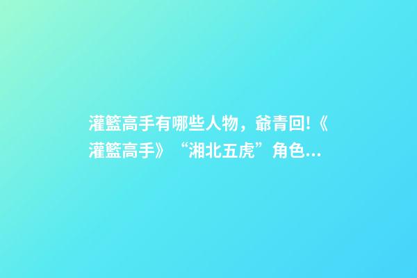 灌籃高手有哪些人物，爺青回!《灌籃高手》“湘北五虎”角色海報曝光-第1張-觀點-玄機派