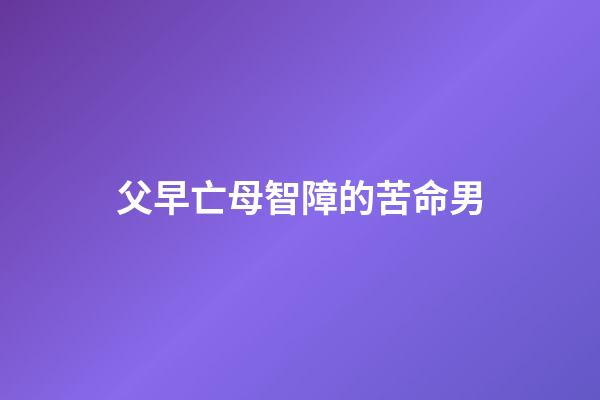 父早亡母智障的苦命男