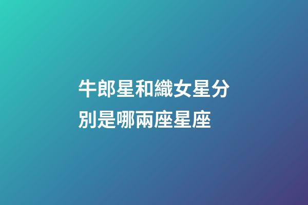 牛郎星和織女星分別是哪兩座星座-第1張-星座運勢-玄機派