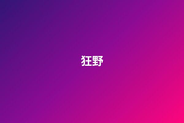 狂野