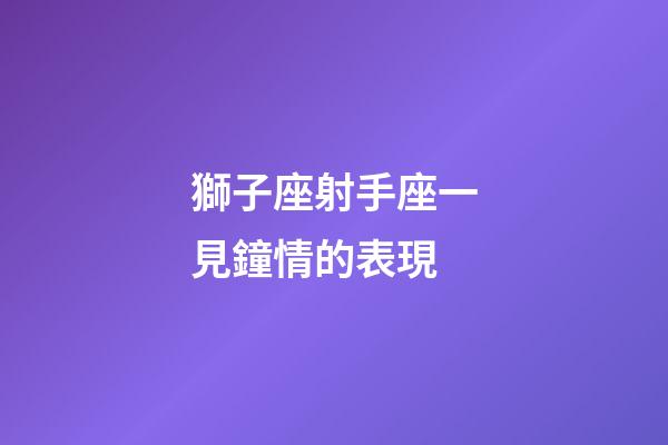 獅子座射手座一見鐘情的表現-第1張-星座運勢-玄機派