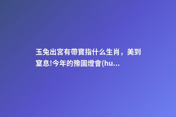 玉兔出宮有帶寶指什么生肖，美到窒息!今年的豫園燈會(huì)-第1張-觀點(diǎn)-玄機(jī)派