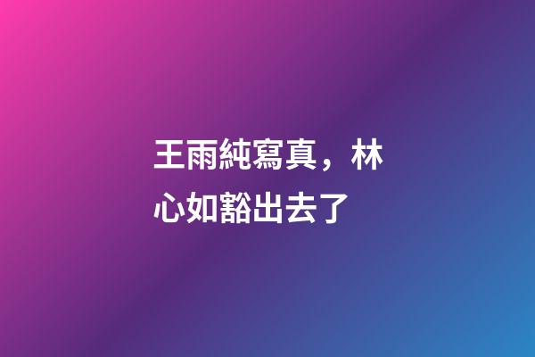 王雨純寫真，林心如豁出去了-第1張-觀點-玄機派
