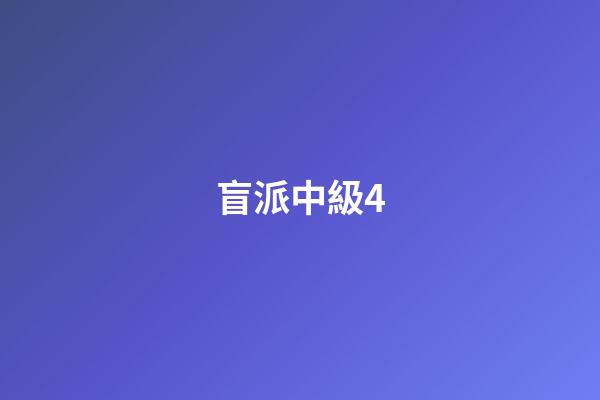 盲派中級4