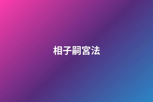 相子嗣宮法