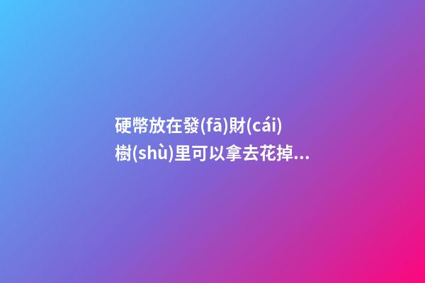 硬幣放在發(fā)財(cái)樹(shù)里可以拿去花掉嗎