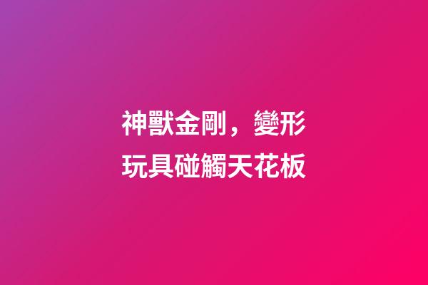 神獸金剛，變形玩具碰觸天花板-第1張-觀點-玄機派