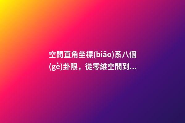 空間直角坐標(biāo)系八個(gè)卦限，從零維空間到十維空間