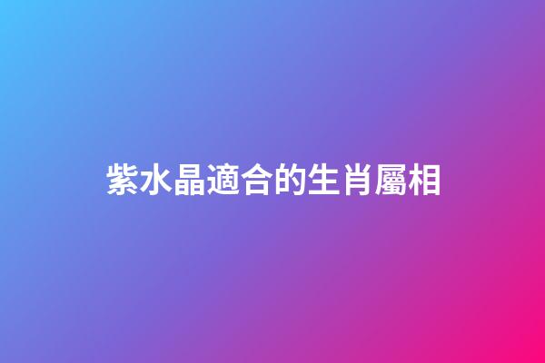 紫水晶適合的生肖屬相