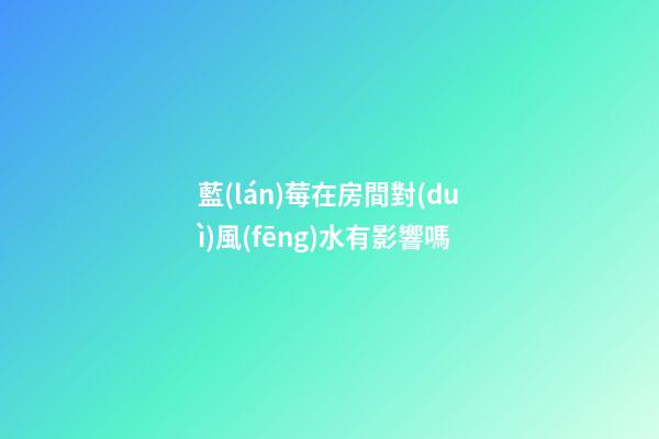 藍(lán)莓在房間對(duì)風(fēng)水有影響嗎