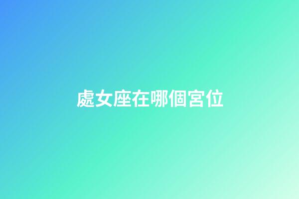 處女座在哪個宮位-第1張-星座運勢-玄機派