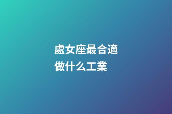 處女座最合適做什么工業-第1張-星座運勢-玄機派