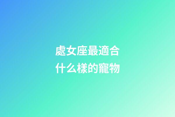 處女座最適合什么樣的寵物-第1張-星座運勢-玄機派