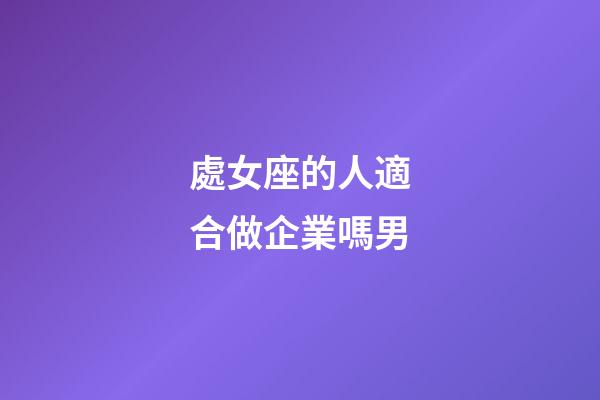 處女座的人適合做企業嗎男-第1張-星座運勢-玄機派