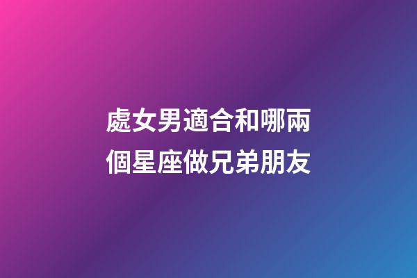 處女男適合和哪兩個星座做兄弟朋友-第1張-星座運勢-玄機派