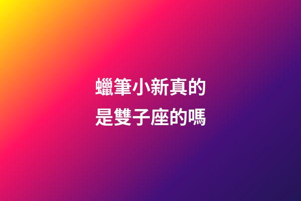 蠟筆小新真的是雙子座的嗎-第1張-星座運(yùn)勢(shì)-玄機(jī)派