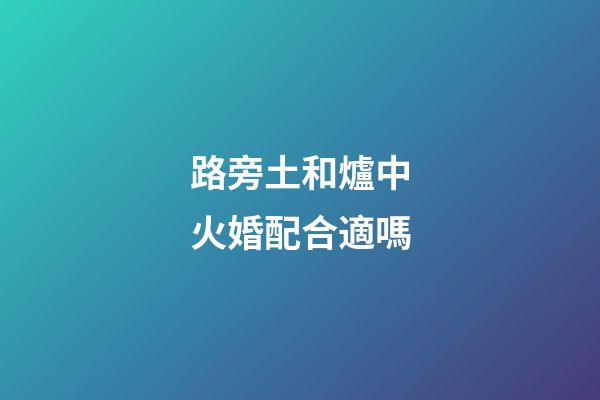 路旁土和爐中火婚配合適嗎