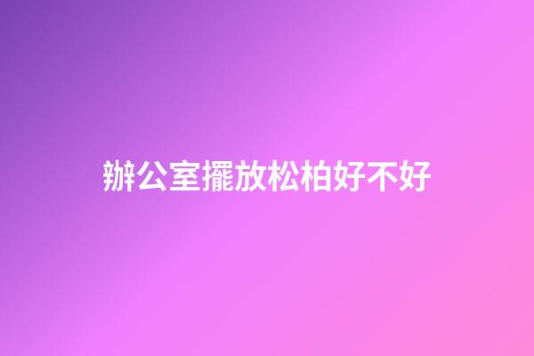 辦公室擺放松柏好不好