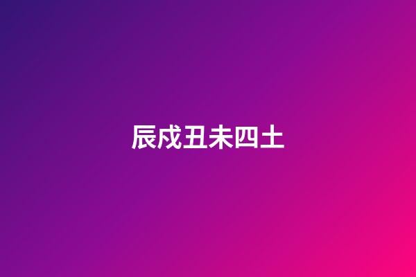 辰戍丑未四土