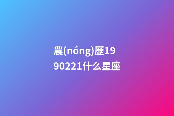 農(nóng)歷1990221什么星座-第1張-星座運勢-玄機派