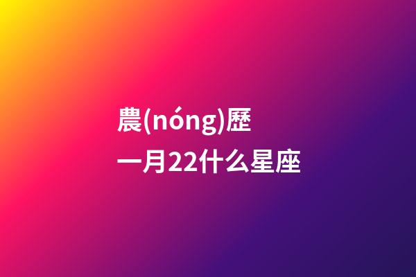 農(nóng)歷一月22什么星座-第1張-星座運勢-玄機派